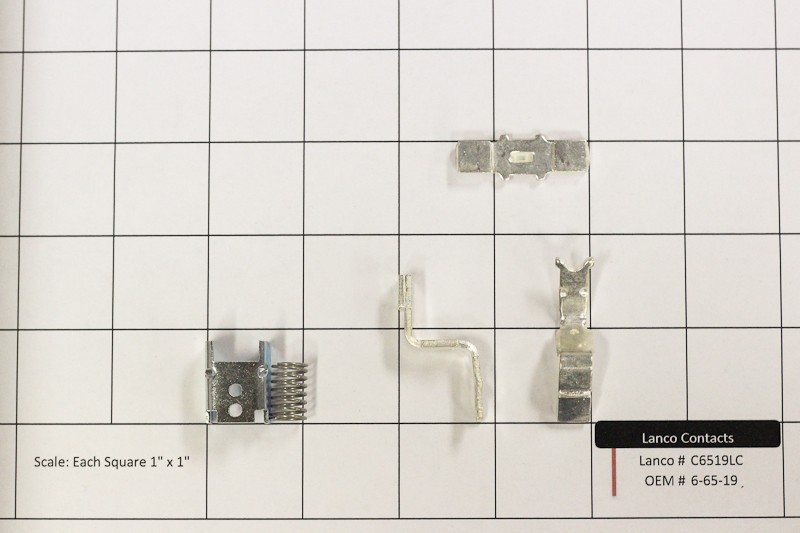 Cutler-Hammer Replacement Contact Kit – 3 Pole, Fits 6-65-4/6-65-8/6-65-17/6-65-19